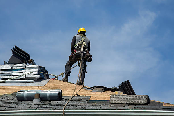 Professional Roofing technician working in Acme, WA